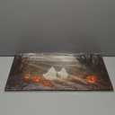 ANRUOXI Ghost Halloween Pictures Wall Decor, Framed Ghost Painting Halloween Canvas Wall Art Poster Prints Painting Artwork for Living Room Hallway Mantel Bedroom Bathroom Ready To Hang 12x24'' (S-1224 inches)