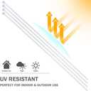 Bolt Dropper 24" White Zip Cable Ties (50 Pack), 175lbs Tensile Strength - Heavy Duty, Self-Locking Premium Nylon Wire for Indoor and Outdoor (White)