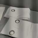 H.VERSAILTEX White Curtains 84 inches Long for Living Room Thermal Insulated Room Darkening Window Treatment Panels Drapes Light Reducing Curtains for Bedroom, 2 Panels, 52" W x 84" L, White