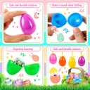 OCTERIC 180Pcs Easter Eggs, 2.3" Fillable Bright Colors Plastic Easter Eggs Empty for Easter Hunt, Easter Basket Stuffers, Party Favor, Classroom Prize Supplies
