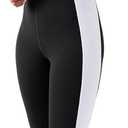 YITTY Active Women's UltraLuxe Built-In Bra Onesie, Athleisure, 4-Way-Stretch, Iconic Black/ True White, S, 7/ 8 Length