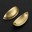 Ravinte 3 Pack 3" Drawer Pulls Brushed Brass Cabinet Cup Pulls Kitchen Hardware Cabinet Handles Drawer Handles Knobs 3 inch Hole Center