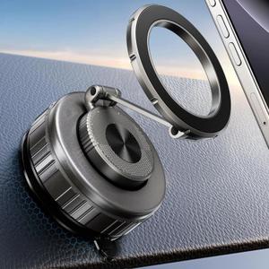 UBeesize 2025 Upgraded 360 Magsafe Vacuum Magnetic Car Phone Holder [108+LBS Strongest Suction&3000gf Dual-Lock Nano Gel] Dashboard & Windshield Mount, Compatible with iPhone 16/15/14/13&Other Phones