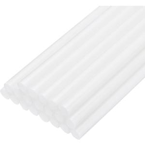 uxcell 20pcs Hot Glue Sticks for Glue Gun 7mm/0.28-inch x 8-inch Mini Hot Melt Adhesive Glue Stick White