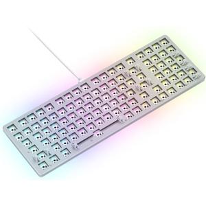 Glorious Gaming GMMK 2 Full Size (96%) Barebones (Frame Only) - Mechanical Gaming Keyboard Frame, Full Size (96%), Aluminum, Customizable, Per Key RGB, American QWERTY Layout - White