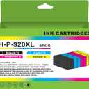 920 920XL Ink Cartridges Compatible with HP 920XL, for HP OfficeJet 6500A 7000 7500 7500A Printers, 8-Pack