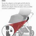Upper Adapter Accessories Compatible with UPPAbaby Vista, Vista V2, Vista V3 Strollers/Bassinet, Toddler Sea, Infant Car Seats(Aria, Mesa V2, Mesa Max)