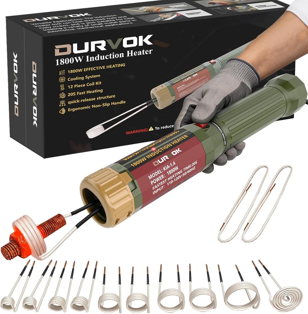 Magnetic Induction Heater Kit 1800W 110-120V, Quick Disassembly Design