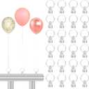 24PCS Balloon Weights Metallic Table Centerpiece Holders For Helium Balloon Accessories Small White Pendant For Birthday Wedding Chrismas Party (Round)