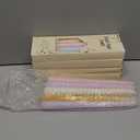 Nuanchu Taper Candles 10 Inch (H) Dripless Tapered Smokeless Long Tall Unscented Dinner Candle for Easter Party Wedding Home Decor Candlesticks, Long Burning (Pastel Colors)