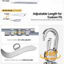 4-IN-1 Phone Lanyard + Wrist Strap, Adjustable 15-31 inch Cell Phone Lanyard with 2 Tether Tabs for iPhone,Smartphone