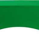 Fokitut 2 Pack Spandex Table Cover for 6FT Table Universal Fitted Stretch Tablecloth for Party, Banquet, Wedding and Events-Emerald