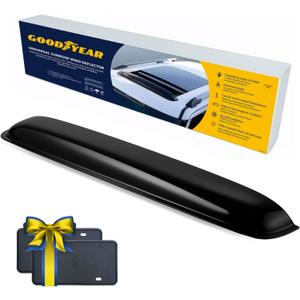 Goodyear Shatterproof Sunroof Wind Deflector 37.8", Tinted Sun and Moonroof Visor for Deflecting Noise, Rain, and Windy Weather, Car Accessories, Sun Shade Light Tint - GY004900