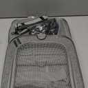 Pet Carrier With Wheels for Dogs Up To 15lbs  Airline Approved Dog Carrier - Rolling Pet Carrier w/ Removable Wheels & Washable Plush Mat  Cat Travel Carrier w/ Telescopic Handle & Shoulder Strap (grey)