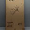 BRIKY 2-in-1 Dog Stairs/Ramp with 4 Steps, Foldable Dog Stairs for High Beds Cars Couch, Durable Wooden Pet Stairs for Small Medium Large Dogs, No Assembly Required