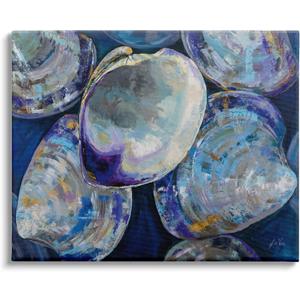 'Empty Seashells Expressive Clam Shells Modern'| Canvas Art | Stupell Industries | 30 x 24 Inches, Easy to Hang and Sturdy, Made in USA, by Jeanette Vertentes