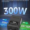 300W Low Voltage Landscape Transformer, Weatherproof Outdoor Low Voltage Transformer, 120V AC to 12/14V AC, Landscape Lighting Transformer with Timer and Photocell Sensor, ETL Listed D12LT06