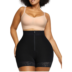 SHAPELLX Butt Lifter Shapewear Tummy Control Shorts For Women Waist Cincher With Hook Zipper Closure Body Shaper Wear XL