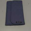 BELALIFE Travel Jewelry Case Organizer, Foldable Storage Roll for Earrings, Necklaces, Rings, Bracelets, Brooches, Blue-Gray