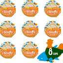 Purina Friskies Natural, Grain Free Wet Cat Food Lickable Cat Treats, Lil' Soups Flaked Chicken - (Pack of 8) 1.2 oz. Tubs