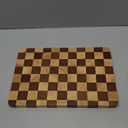 Checkered Cutting Board 15 x 10 in, Wood Checkerboard Cutting Board for Kitchen, Wooden Serving Tray Charcuterie Board for Meat, Fruit, Cheese, Bread