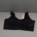 Soft Intention Jelly Wireless Bra Seamless Push Up Full Coverage Supportive Everyday Sport T-Shirt Bra Regular & Plus Size Black 3XL