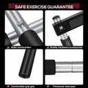 GYE Doorway Pull Up Bar for Home Gym, Adjustable Width, Heavy-Duty SteelMax Limit 440 lbs Upper Body Fitness Workout Bar with Foam GripsIndoor Portable Upper Body Workout Bar for Strength Training