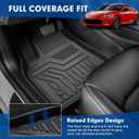 Mixsuper Floor Mats Cargo Liner for Toyota GR86 2022-2025, All Weather 2 Row Floor Liners and Trunk Mat Set Black