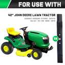 L111 Mulching Blades for John Deere 42 Inch Deck L110 L100 L118 L108 GX20249 GX20433 GY20567 Lawn Tractor (2 Pack)