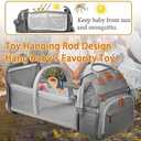 Baby Diaper Bags with Changing Station, Waterproof Diaper Bag Backpack for Moms Dads with USB Charging Port, Baby Shower Gifts, Large Capacity diaper backpack, Grey