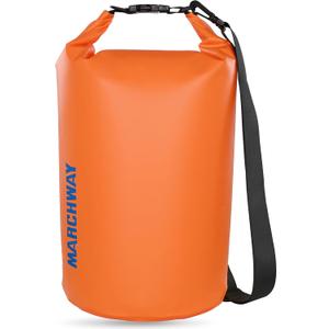 MARCHWAY Floating Waterproof Dry Bag Backpack 5L/10L/20L/30L/40L, Roll Top Sack Keeps Gear Dry for Kayaking, Rafting, Boating, Swimming, Camping, Hiking, Beach, Fishing