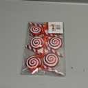 Clever Creations Lollipop Christmas Ornament Set of 6 Pieces, Shatterproof Holiday Dcor for Christmas Trees, Red and White