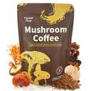Funcafflow Instant Mushroom Coffee  Arabica Coffee with Lions Mane Mushrooms, Cordyceps, Reishi, MCT Oil & Coconut Milk  Natural Energy & Immune Support  Nootropic Wellness Blend  30 Servings (EXP 06/01/27)