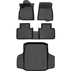 ANBINGOFloor Mats Fit for 2018-2022 Honda Accord (Include Hybrid Models)& Cargo Liner All Weather Mats for Accord 2019 TPE Car Mat Rugs for Accord 2020 Rubber Trunk Carpet for Accord 2021 Accessories