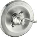 Replacement for Delta 13/14 Series BT14096 Trim Kit, Zinc Alloy Shower Cover Plate with Handle (Fits R10000 Valve, Cartridge Not Included), Brushed Nickel