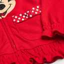 Disney FREEZE Girls 2-6X Minnie Polka Dot Bow Toddler Hoodie, Red, 4T