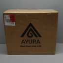 AYURA Retractable Garden Hose Reel 100 ft x 1/2 inch with Pro Metal Shaft, Heavy Duty Automatic Garden Hose Reels with Kink-Free Rewind and Lock at Any Length, Wall Mount Water Hose Reel for Outside (Green)