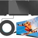 TV Antenna Indoor/Outdoor, 680+ Miles Long Range HDTV Antenna for Smart TVs, Supports 8K 4K 1080p, Amplified Signal for Local Channels, Includes 16.5ft Coaxial Cable (3036, Black)