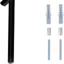 Black House Numbers - 5 Inch Modern Floating Address Numbers For Houses Rust Proof Zinc Alloy Easy To Install High Gloss Black Number 1