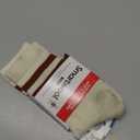 Smartwool Unisex Everyday Athletic Striped Crew Socks (Medium, Natural)