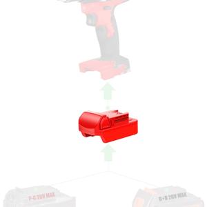 Adapter for Bauer 20V Tools - Compatible With Porter Cable PCC680 and Black & Decker LBXR20 MAX Batteries (Not Older 18V) for Power Supply - No Charging Function, 1 Adapter Only
