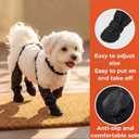 Waterproof, Anti-Slip Dog Boots for Small/Medium Dogs. Protects Paws on hot Pavement, Snow, and Outdoor Walks. Secure Harness Design. Ideal for All Seasons (S)