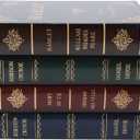 Wooden Book Shaped Storage Box - Vintage Decorative Antique Bookcase Ornament - Handmade Jewelry Case, Office Trinket Keepsake, Home Decoration Prop (A)