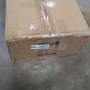 Swivel Bar Stools Set of 2, Mid Century PU Leather Counter Height Bar Chairs with Low Back and Metal Legs, Modern Bar Stool Chair for Kitchen Island, Brown