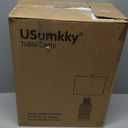 25" Table Lamps Set of 2 - Modern Bedside Lamps for Living Room - White Washed Ceramic Nightstand Lamps for Bedroom