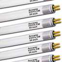6pack F21T5/841 34 inch Cool White Fluorescent Light Bulb, 21Watt 4100K Neutral White Light T5 Type Tube, High Brightness 1780 Lumen
