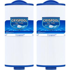 Cryspool 05033 Filter Compatible with Tuff Spa Filter, Del Sol Spas, Sundance Spas 6540-723, 5CH-402, FC-2811, South Pacific Spas, 40 Sq. Ft Spa Filter Cartridge, 2 Pack