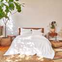 Buffy Breeze Comforter - Soft 100% Eucalyptus Lyocell, Cooling, White Lightweight Summer Duvet Insert with Corner Tabs (Twin/Twin XL)