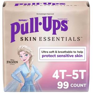 Pull-Ups Skin Essentials Girls' Disposable Training Pants - 33 Count, Size 4T-5T