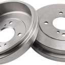 Rear Left & Right Disc Brake Drums Set Compatible with 2007-2012 sentra